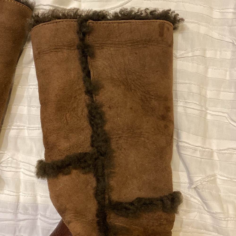 Born Brown Shearling Lined Women's Boots - Picture 12 of 15